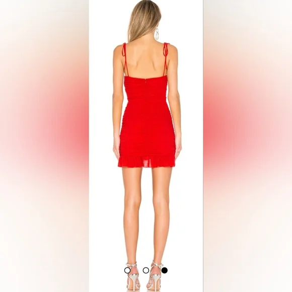 Lovers + Friends Amy Red cherry Mini Dress Size Small | EUC Revolve $148 - Picture 6 of 13